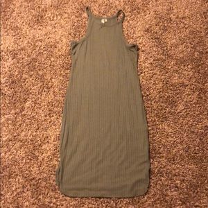 Olive Green Body Con Dress